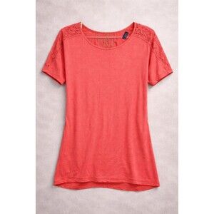 NWT Coral Lace Sleeve Blouse Allie & Rob Medium Boho Chic Cottagecore